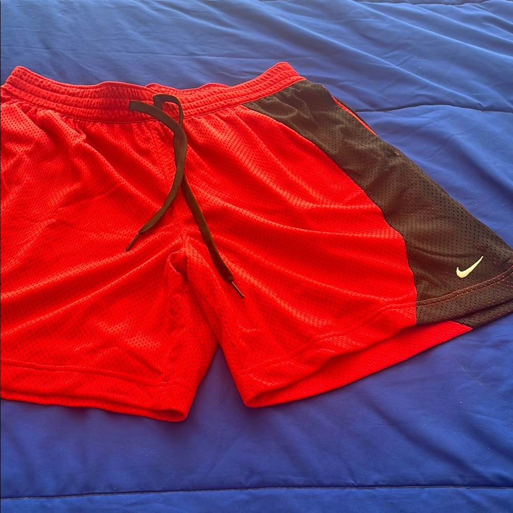 NikeWomen’sRed and Black Athletic Shorts